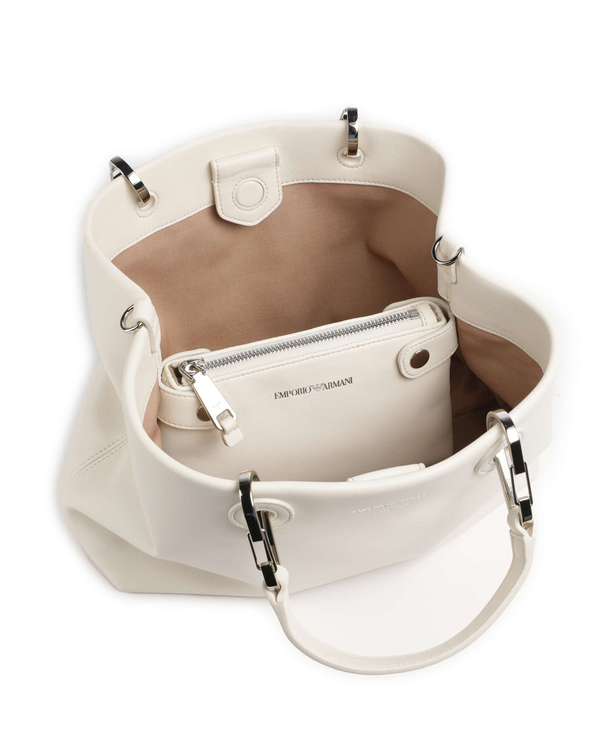 Emporio Armani S Top Handle Bag – Vaniglia