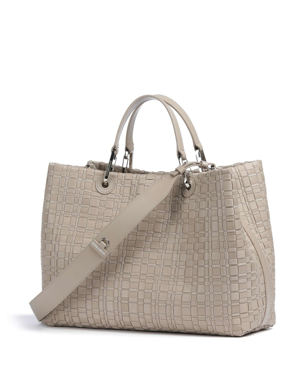 Emporio Armani M Top Handle Bag – Visone