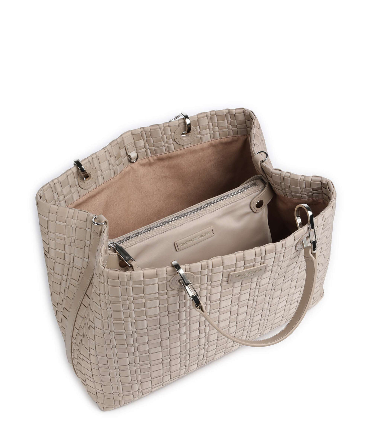 Emporio Armani M Top Handle Bag – Visone