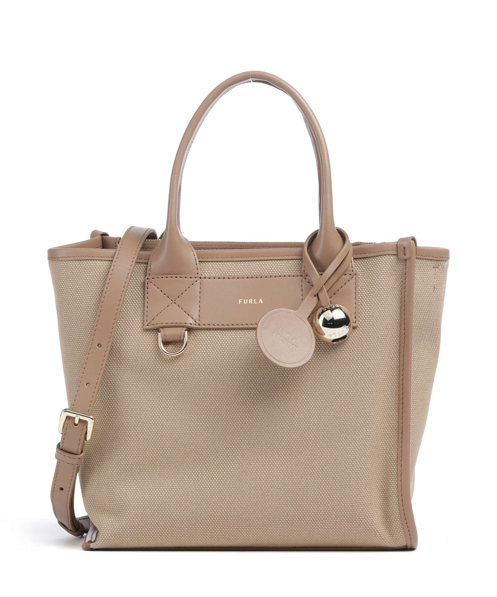 Furla Top Handle Bag – Natural / Toffee 1
