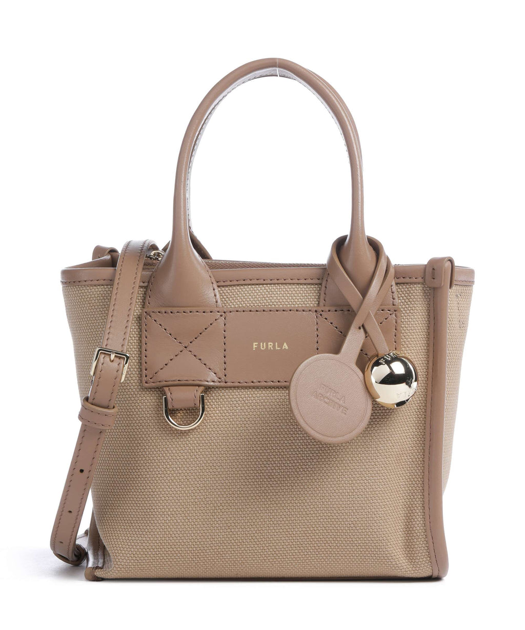 Furla Top Handle Bag – Natural / Toffee 1