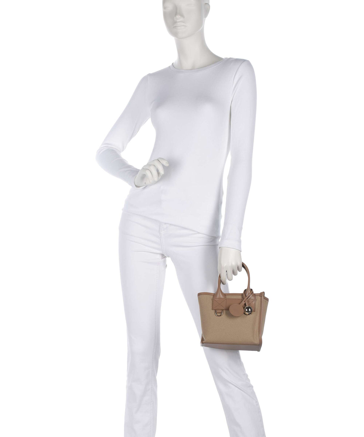 Furla Top Handle Bag – Natural / Toffee 3