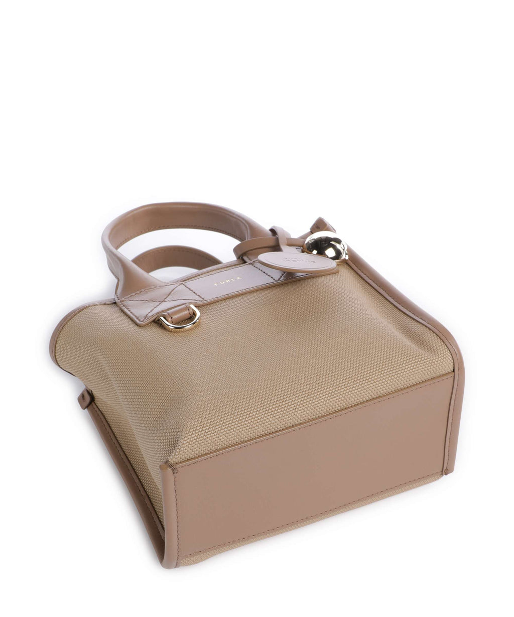 Furla Top Handle Bag – Natural / Toffee 5