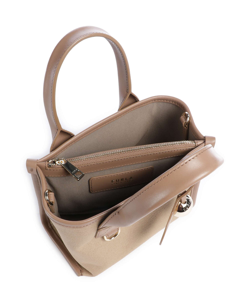 Furla Top Handle Bag – Natural / Toffee 6