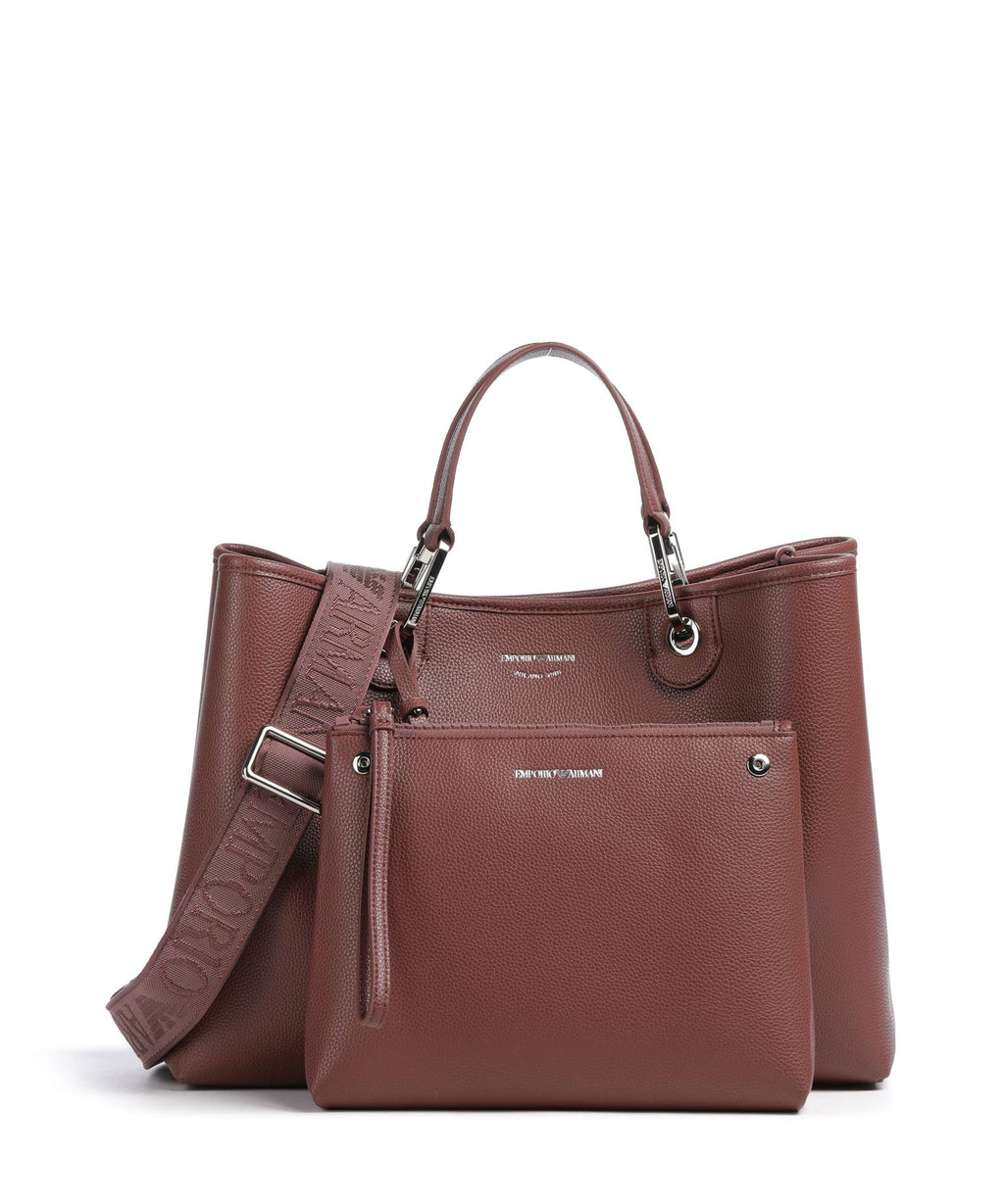 Emporio Armani M Top Handle Bag – Gianduia / Navy