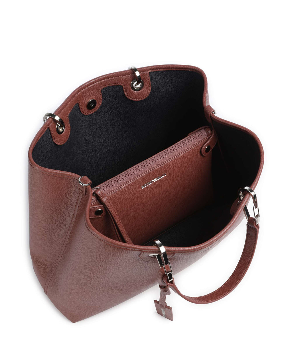 Emporio Armani M Top Handle Bag – Gianduia / Navy