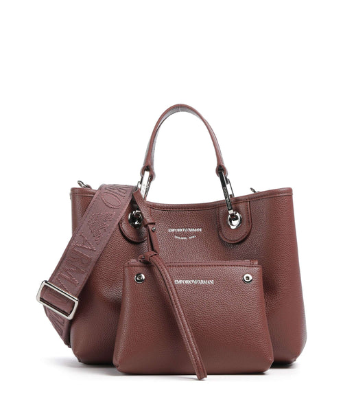 Emporio Armani S Top Handle Bag – Gianduia / Navy