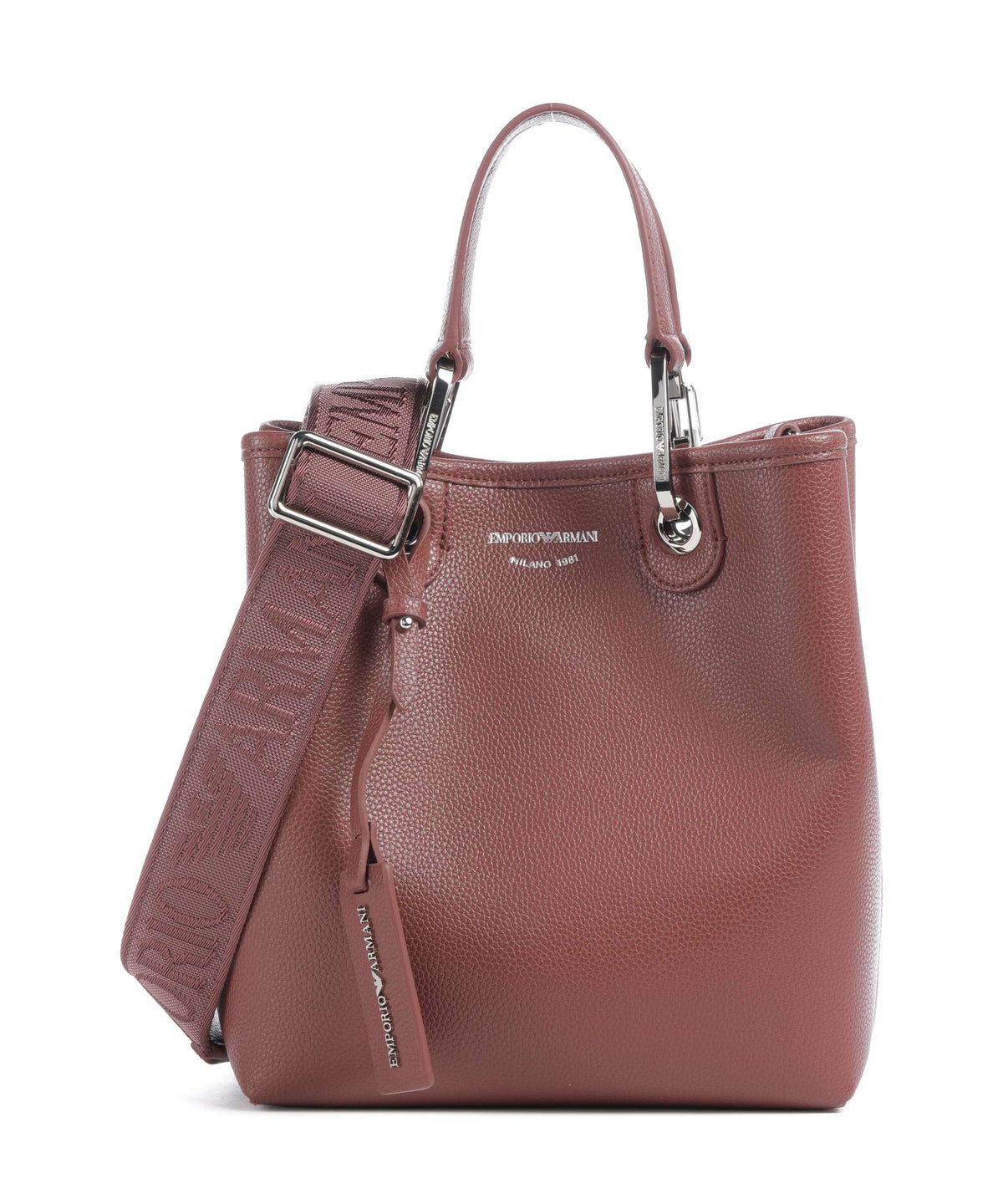 Emporio Armani Top Handle Bag – Gianduia / Navy