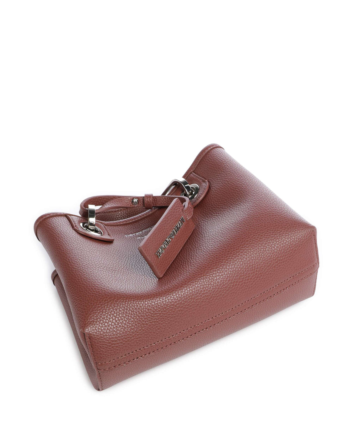 Emporio Armani XS Top Handle Bag – Gianduia / Navy