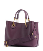 Emporio Armani S Top Handle Bag – Aubergine / Foliage