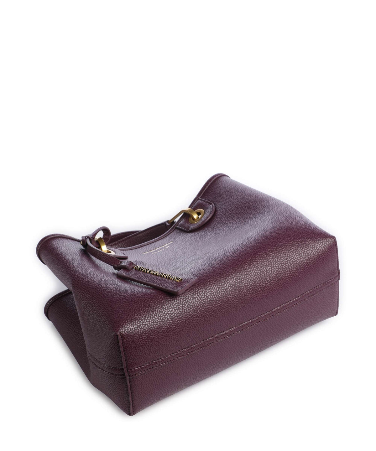 Emporio Armani S Top Handle Bag – Aubergine / Foliage