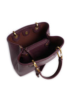 Emporio Armani S Top Handle Bag – Aubergine / Foliage