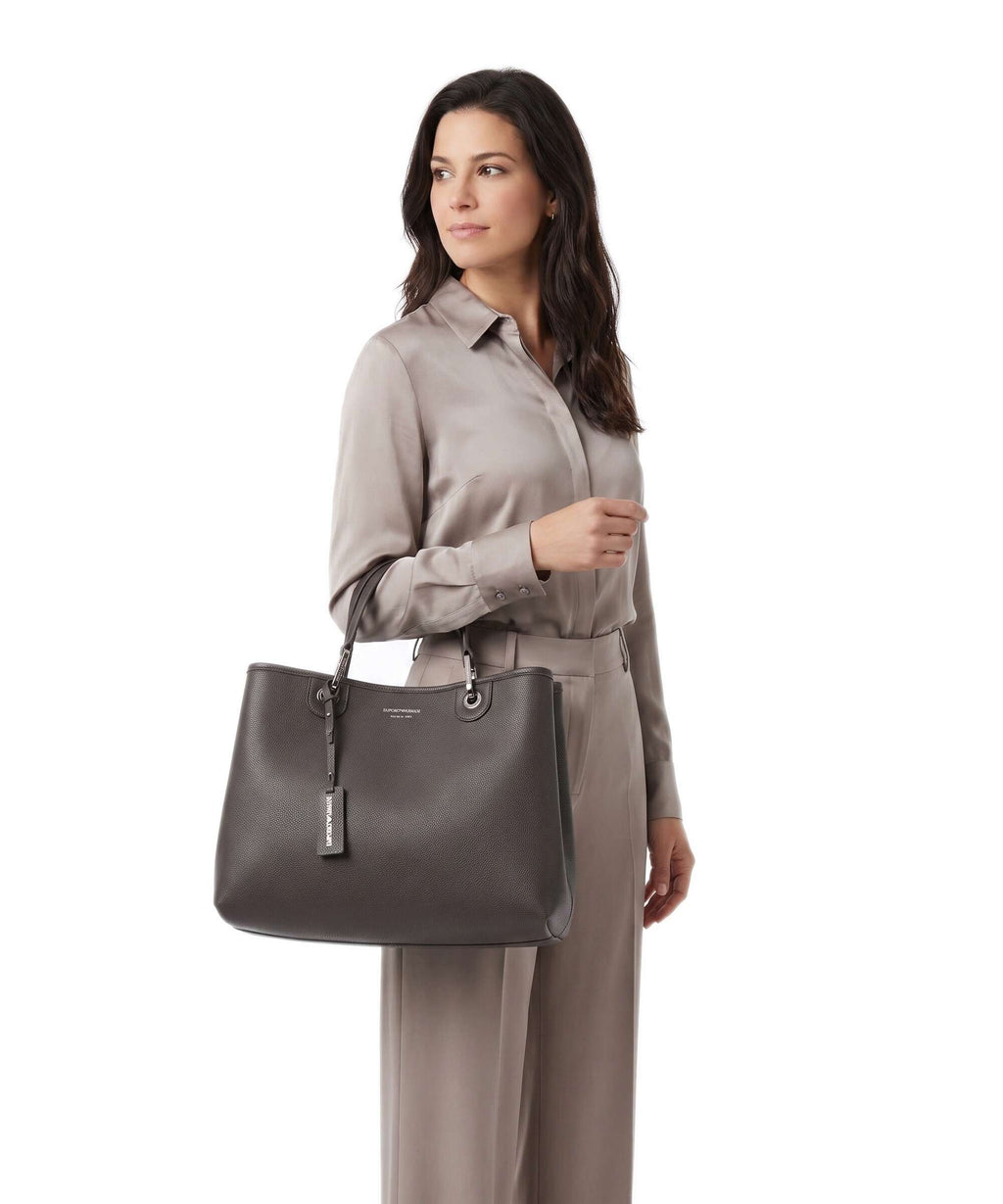 Emporio Armani M Top Handle Bag – Dark Smoke / Foliage