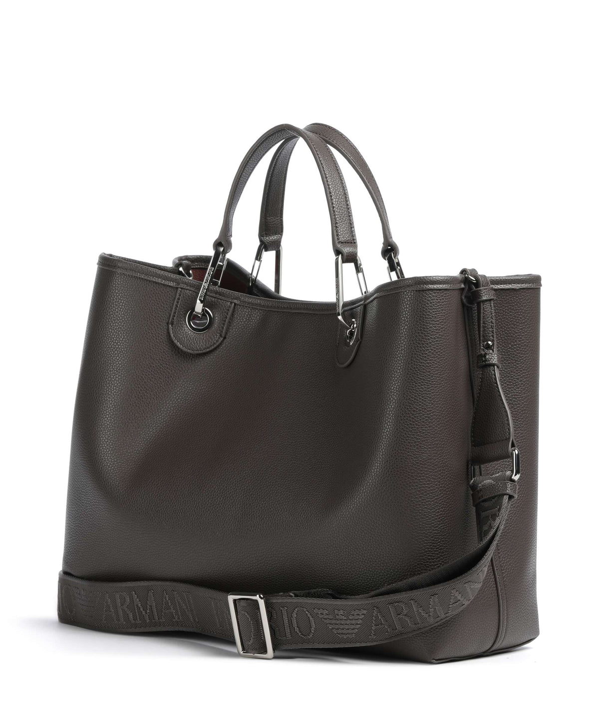 Emporio Armani M Top Handle Bag – Dark Smoke / Foliage