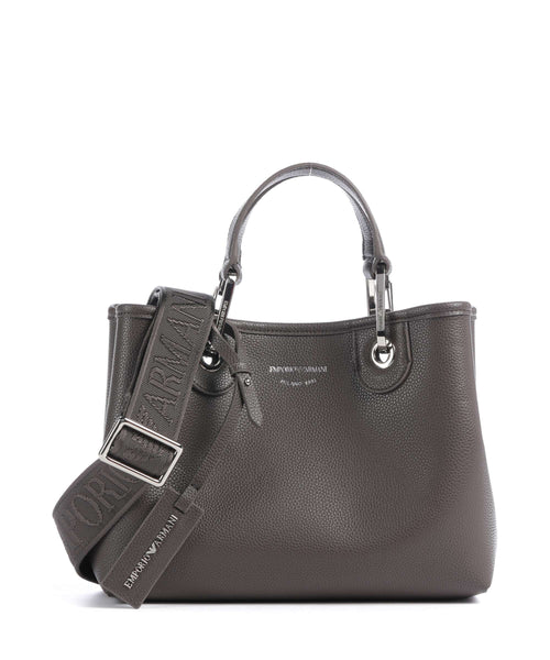 Emporio Armani S Top Handle Bag – Dark Smoke / Foliage