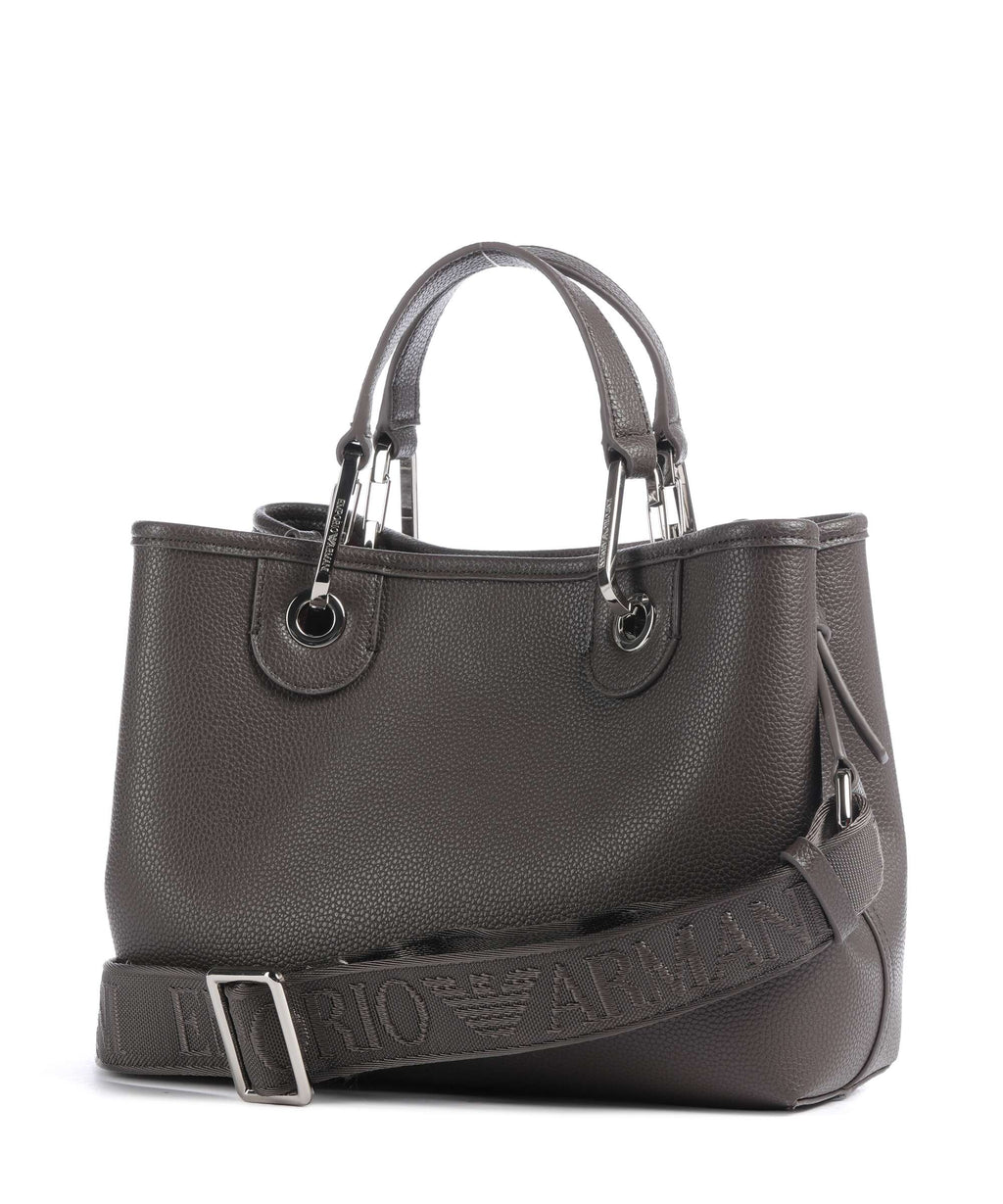 Emporio Armani S Top Handle Bag – Dark Smoke / Foliage