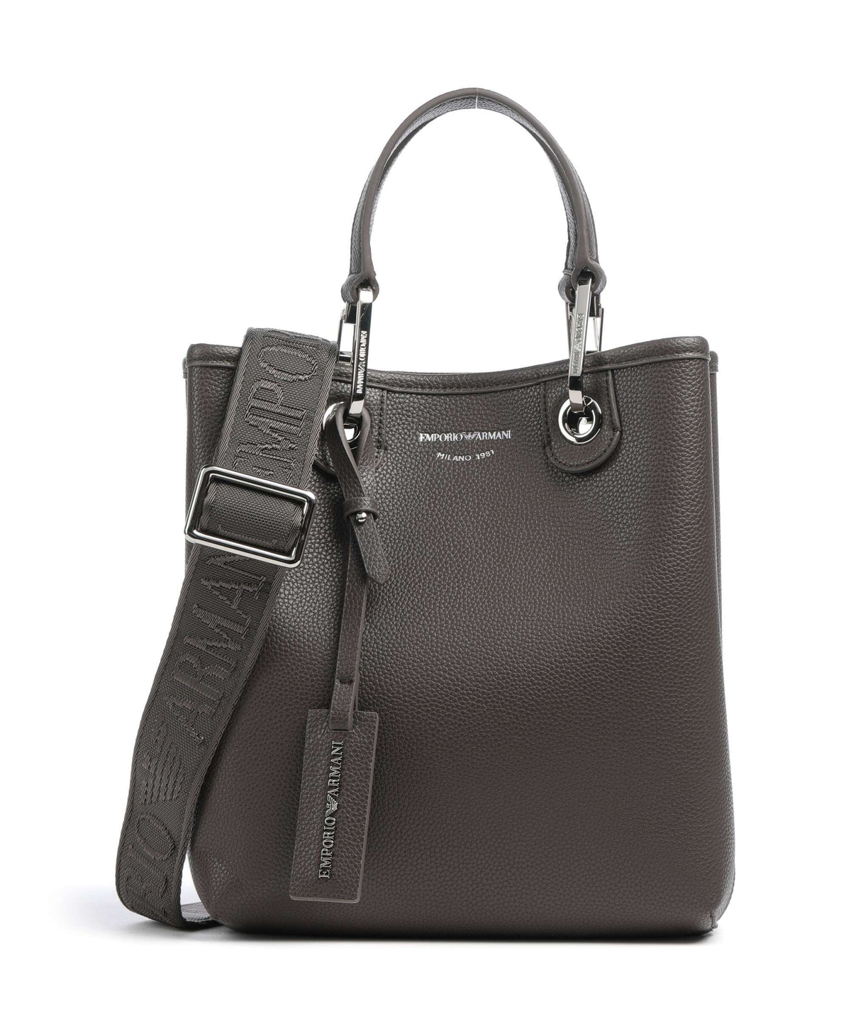 Emporio Armani Top Handle Bag – Dark Smoke / Foliage