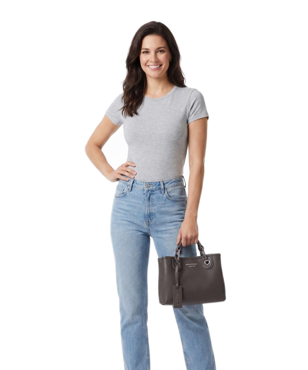 Emporio Armani XS Top Handle Bag – Dark Smoke / Foliage