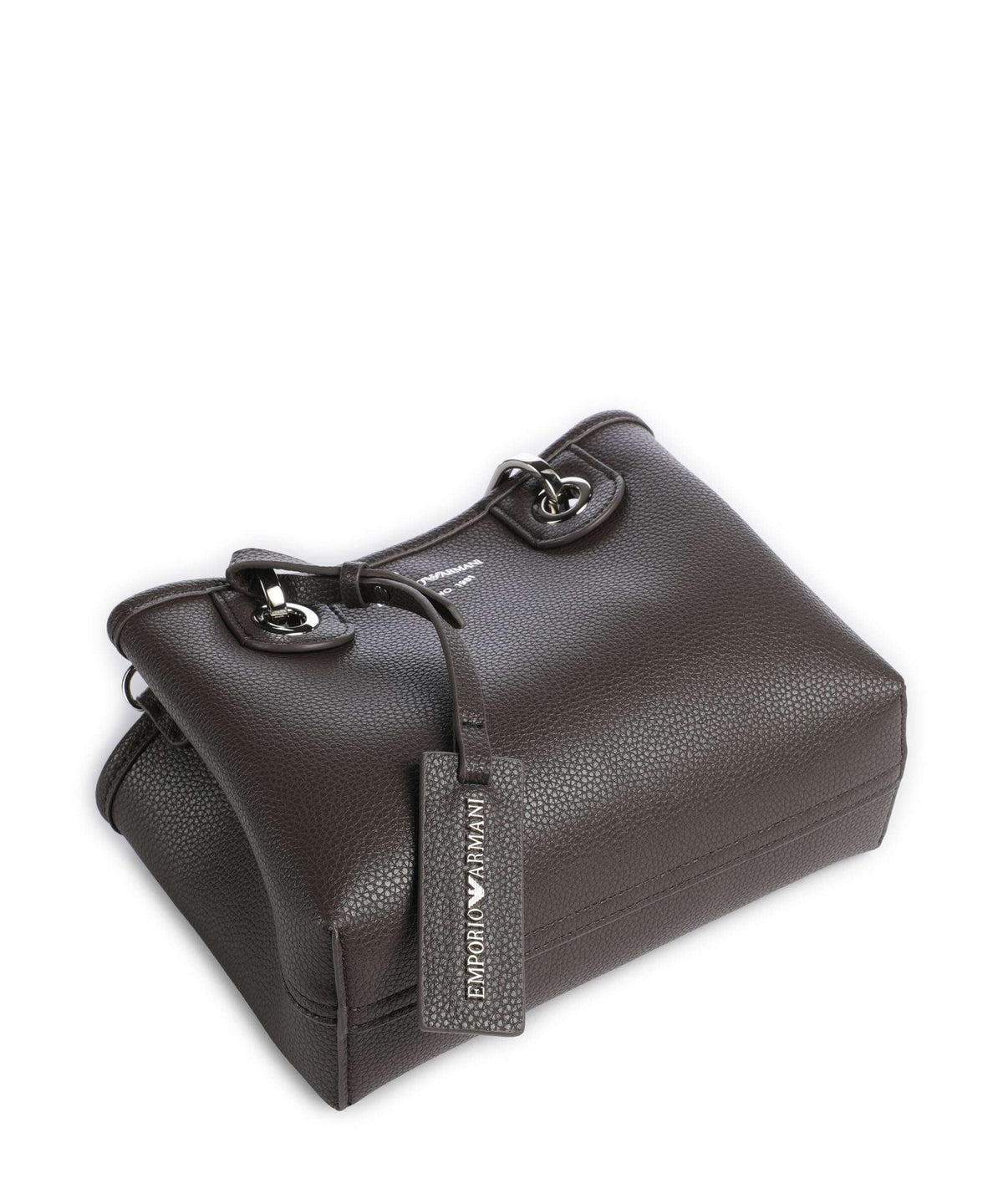 Emporio Armani XS Top Handle Bag – Dark Smoke / Foliage