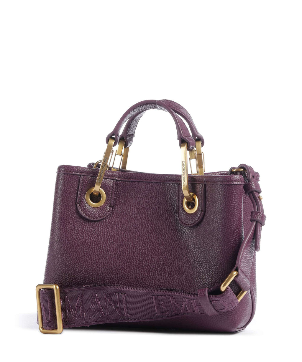 Emporio Armani XS Top Handle Bag – Aubergine / Foliage
