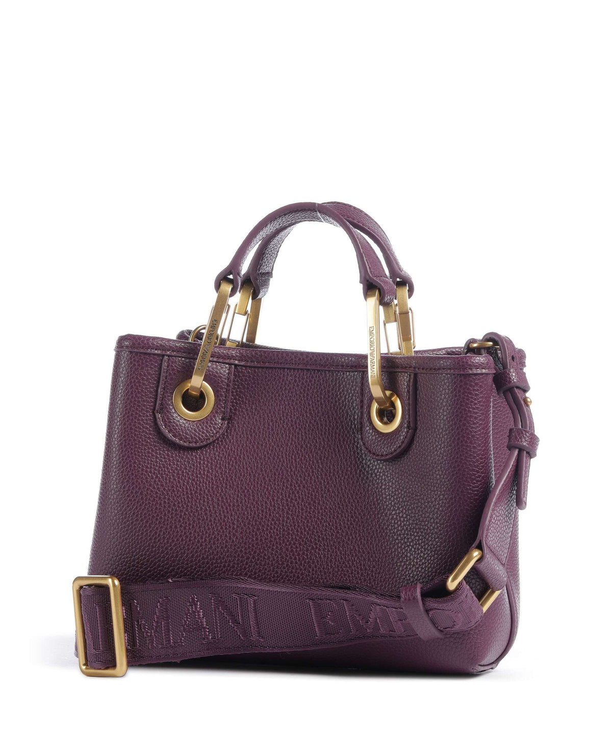 Emporio Armani XS Top Handle Bag – Aubergine / Foliage
