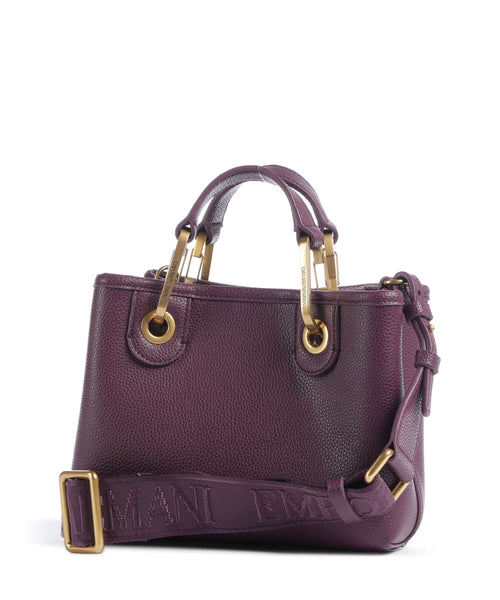 Emporio Armani XS Top Handle Bag – Aubergine / Foliage