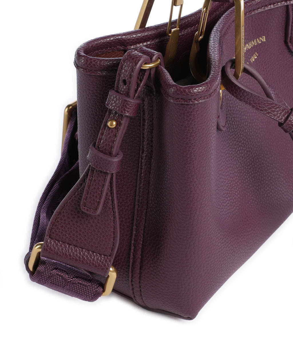 Emporio Armani XS Top Handle Bag – Aubergine / Foliage