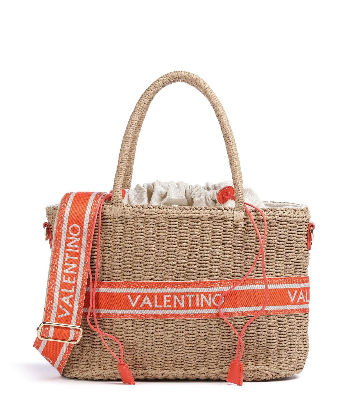 Valentino Bags Top Handle Bag – Natural / Arancio 1
