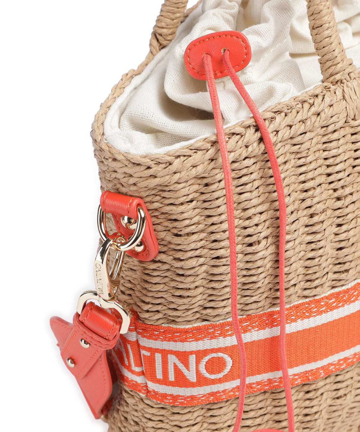 Valentino Bags Top Handle Bag – Natural / Arancio 3