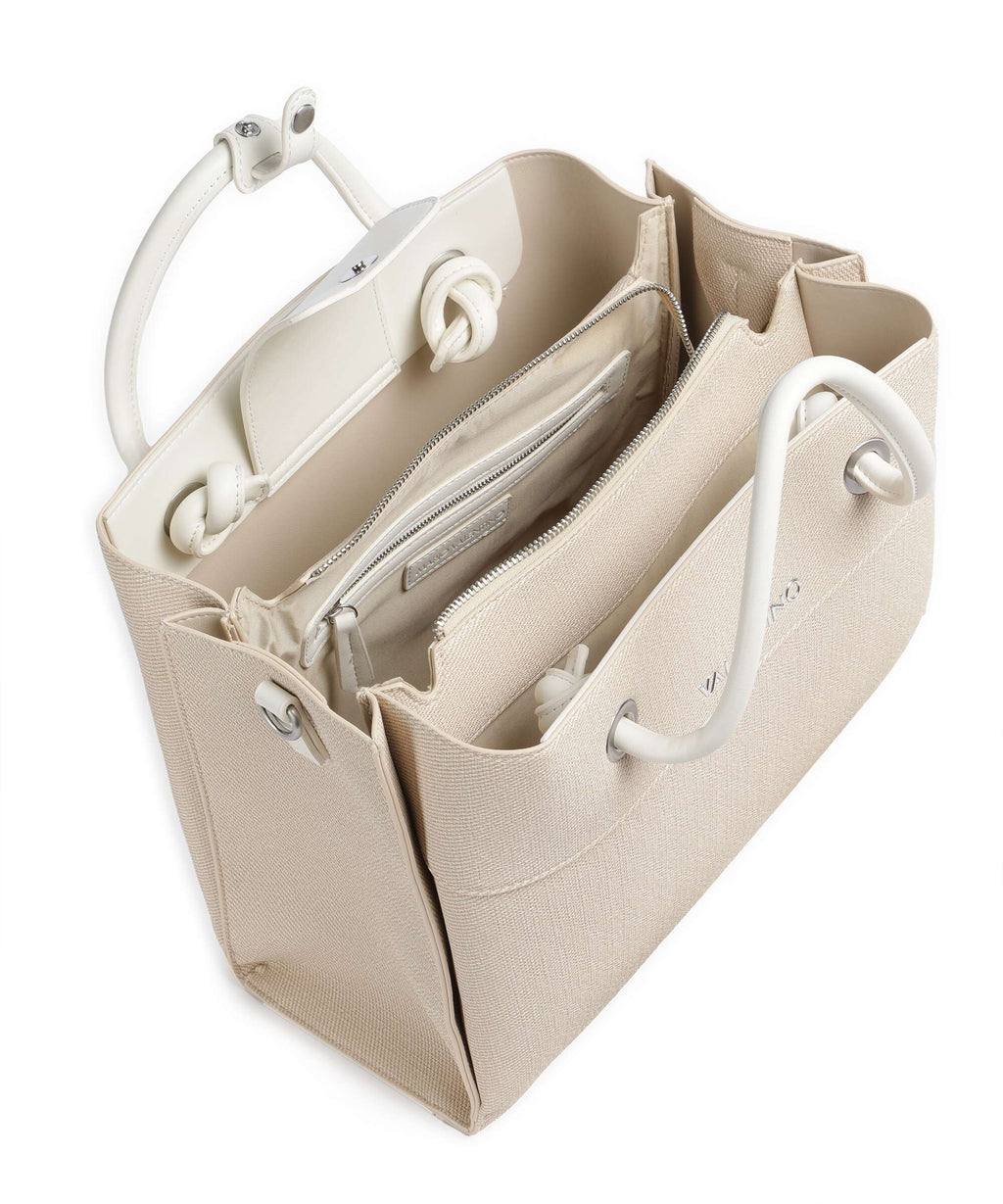 Valentino Bags Top Handle Bag – Naturale / Off White