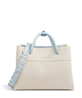 Valentino Bags Top Handle Bag – Natural / Avio 1