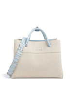 Valentino Bags Top Handle Bag – Natural / Avio 1