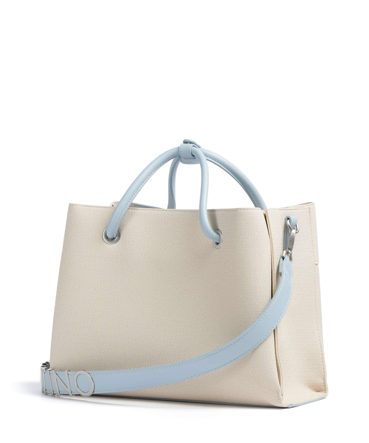 Valentino Bags Top Handle Bag – Natural / Avio 2