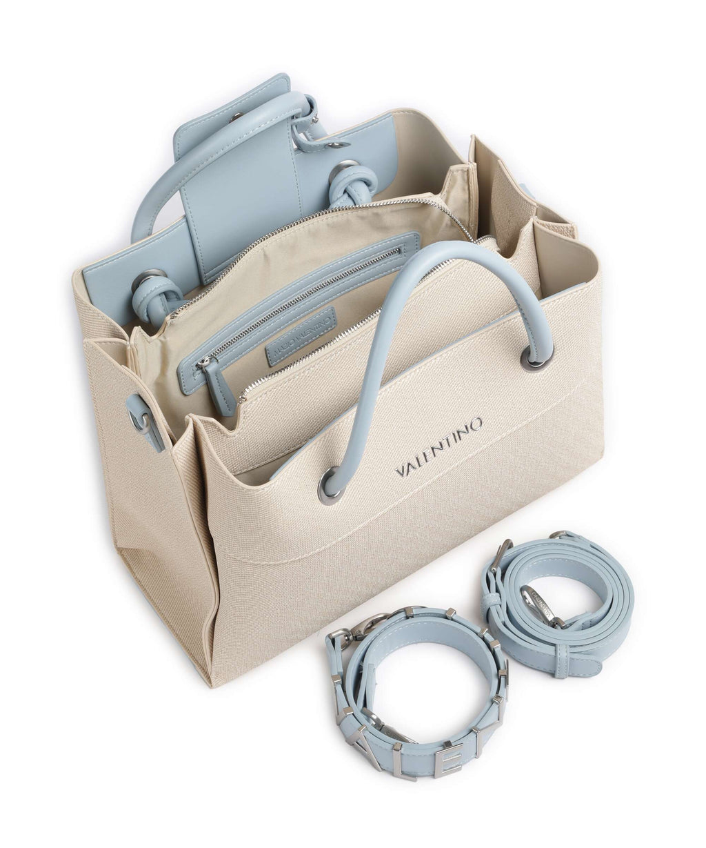 Valentino Bags Top Handle Bag – Natural / Avio 4
