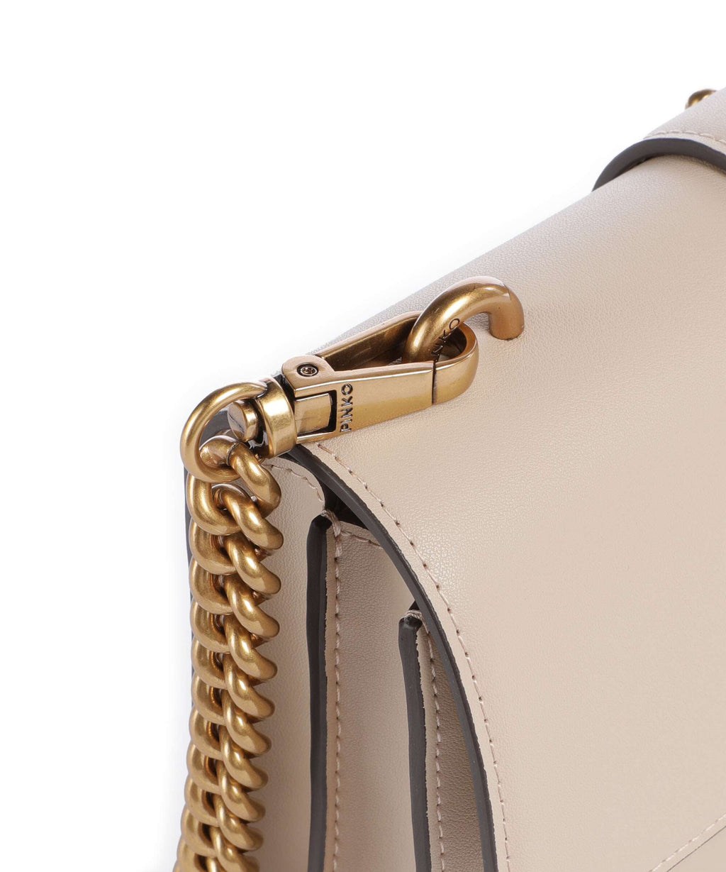 Pinko Crossbody Bag – Beige / Grigio Fumo / Antique Gold 4