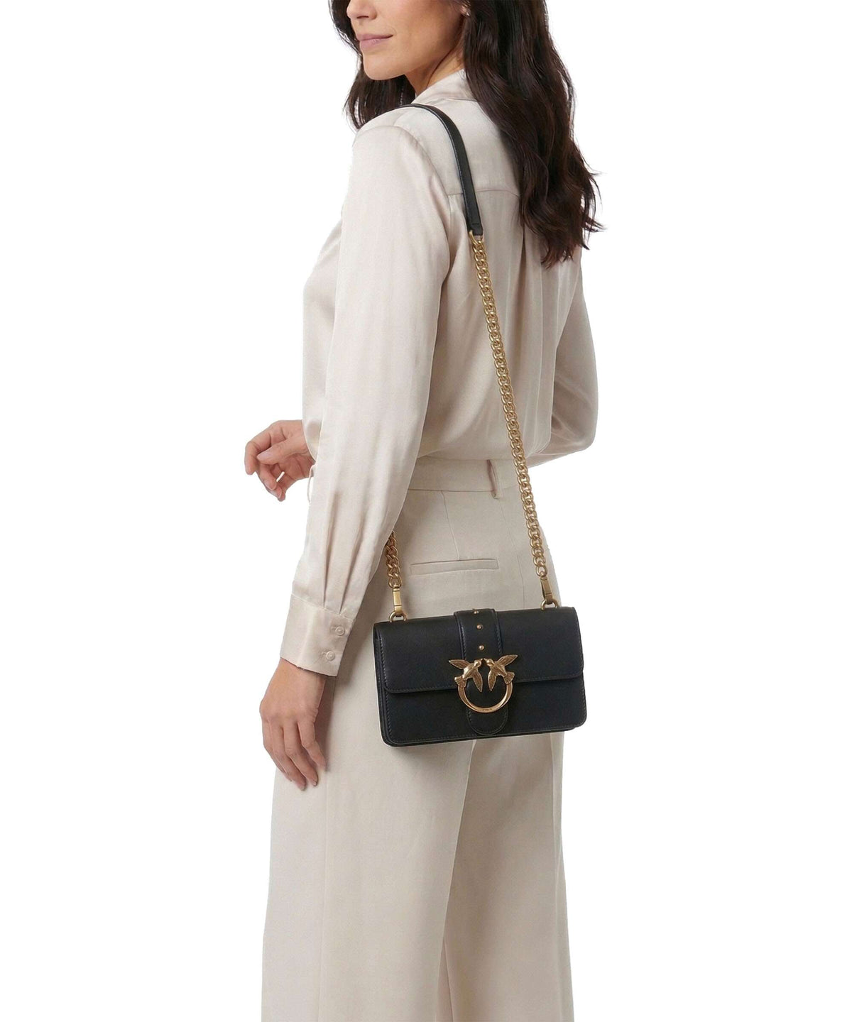 Pinko Crossbody Bag – Black / Antique Gold 3