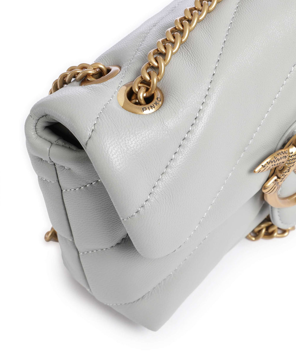 Pinko Shoulder Bag – Grigio Perla / Antique Gold 5