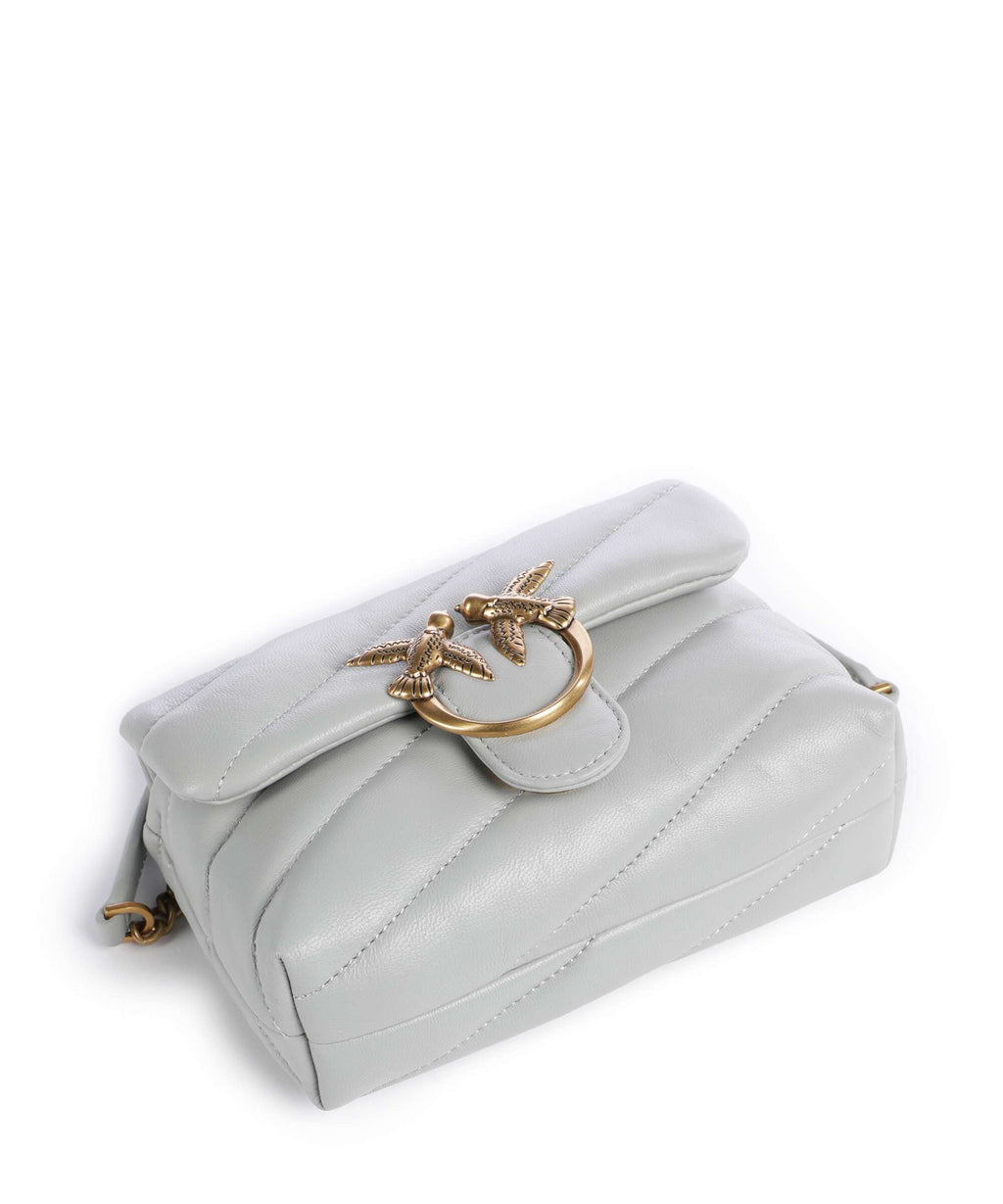 Pinko Shoulder Bag – Grigio Perla / Antique Gold 6