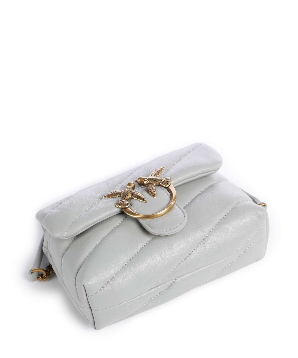 Pinko Shoulder Bag – Grigio Perla / Antique Gold 6