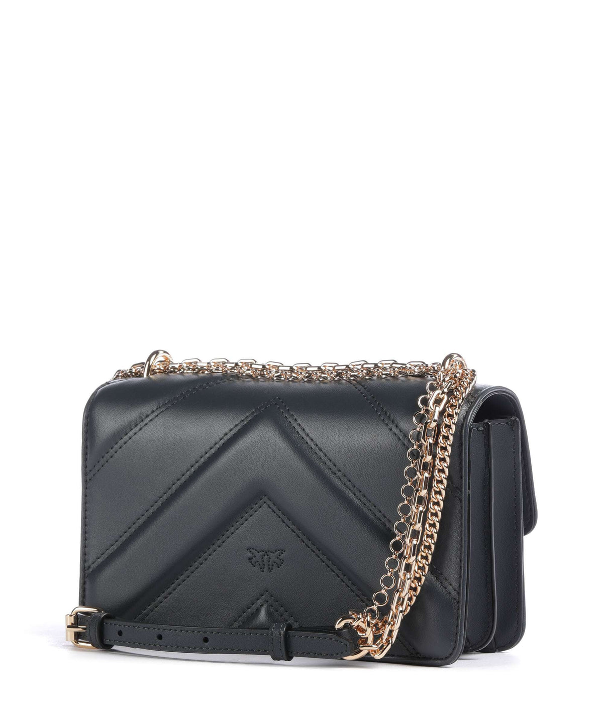 Pinko Shoulder Bag – Grigio Asfalto / Oro Mordore 2