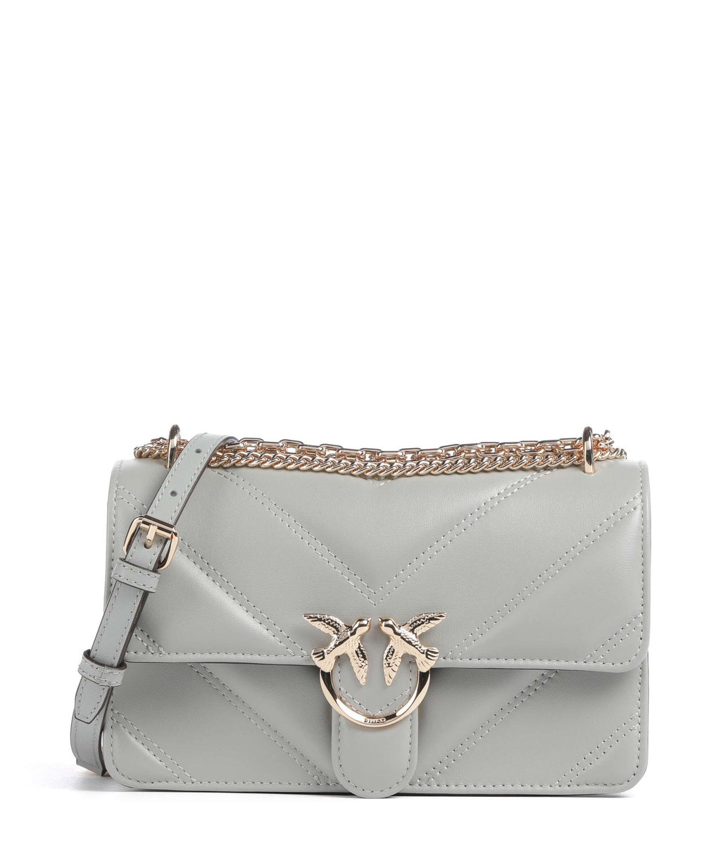 Pinko Shoulder Bag – Grigio Perla / Gold Mordore 1