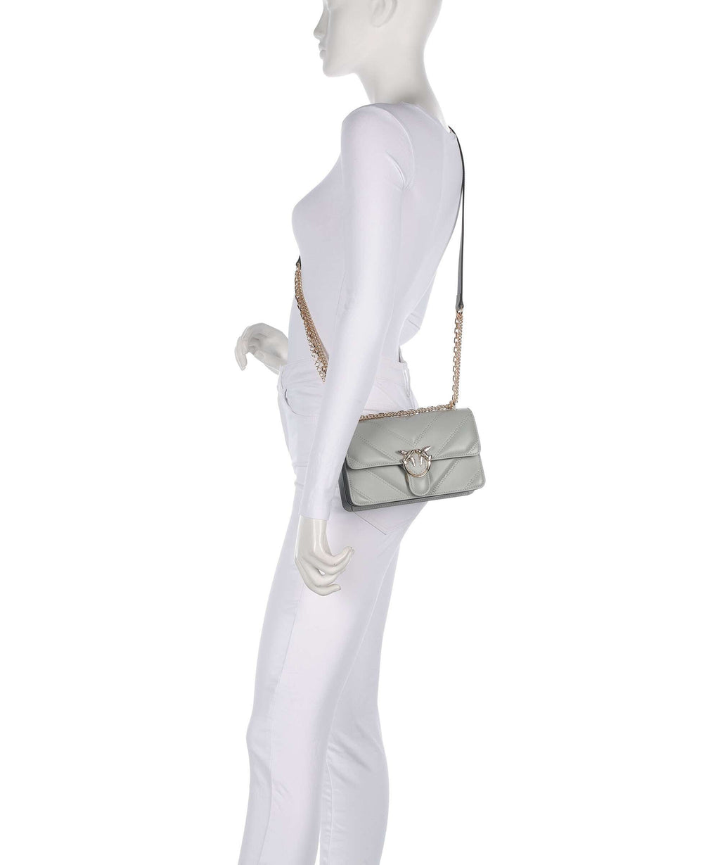 Pinko Shoulder Bag – Grigio Perla / Gold Mordore 3