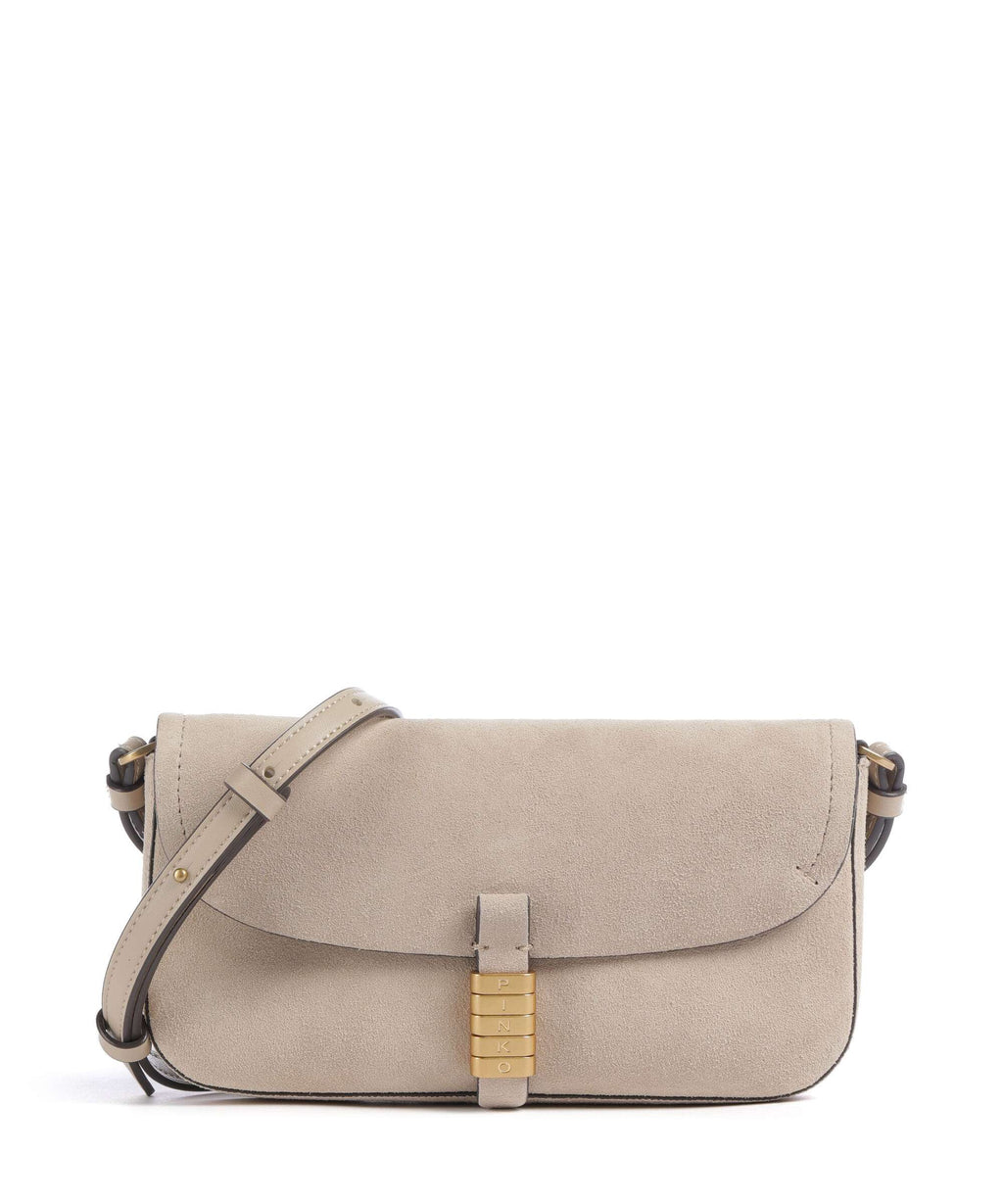 Pinko Crossbody Bag – Beige / Grigio Fumo / Antique Gold 1