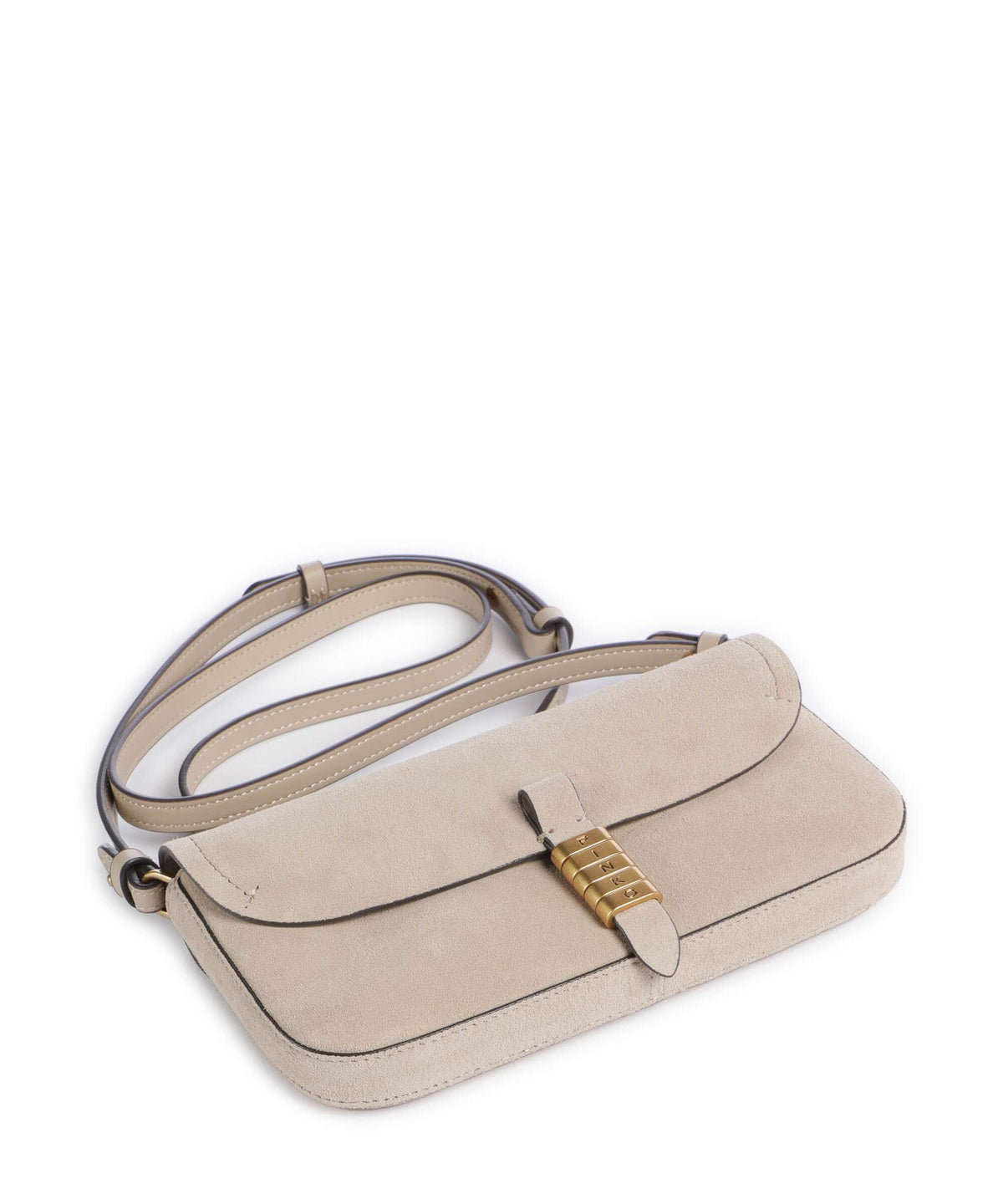 Pinko Crossbody Bag – Beige / Grigio Fumo / Antique Gold 5