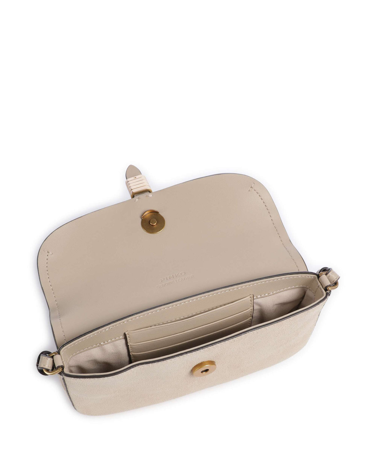 Pinko Crossbody Bag – Beige / Grigio Fumo / Antique Gold 6