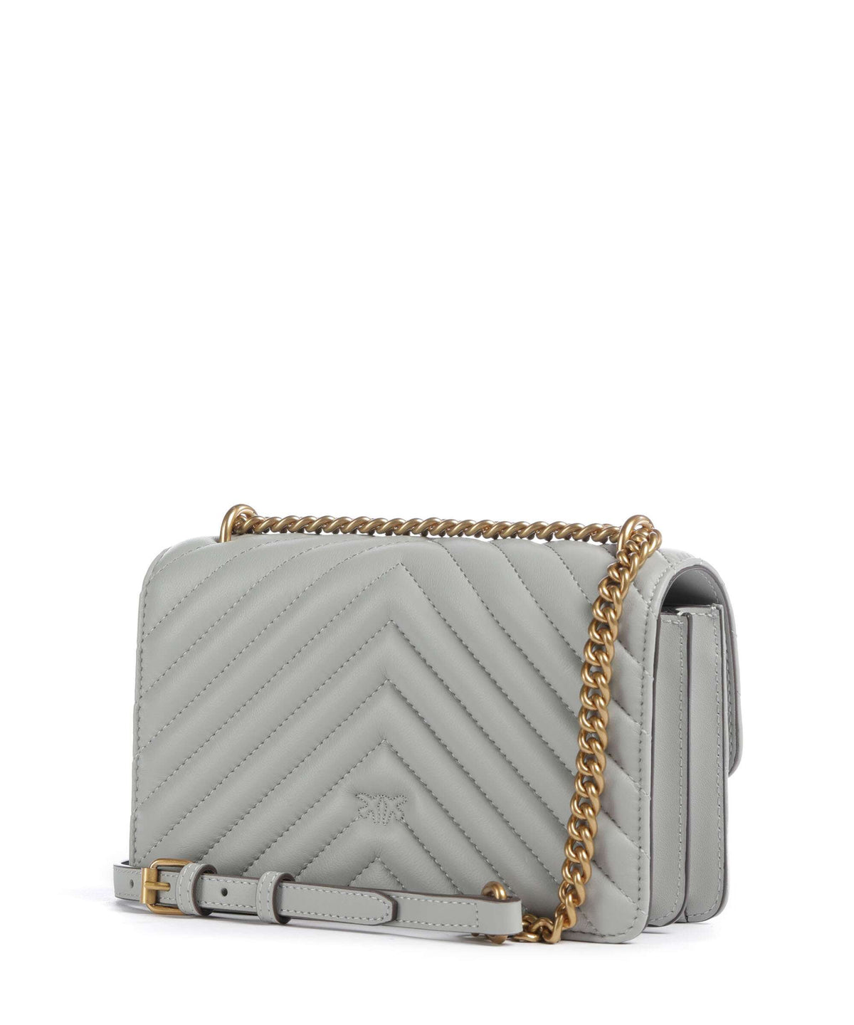 Pinko Shoulder Bag – Grigio Perla / Antique Gold 2