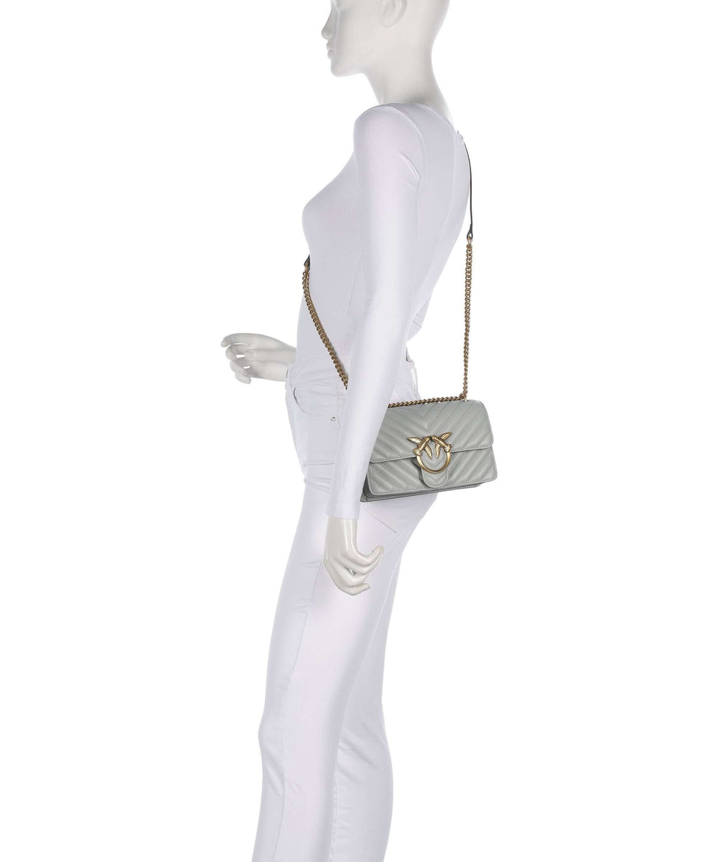 Pinko Shoulder Bag – Grigio Perla / Antique Gold 3