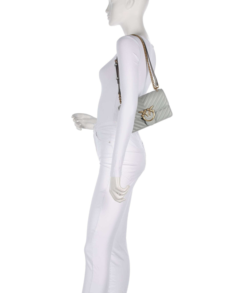 Pinko Shoulder Bag – Grigio Perla / Antique Gold 4