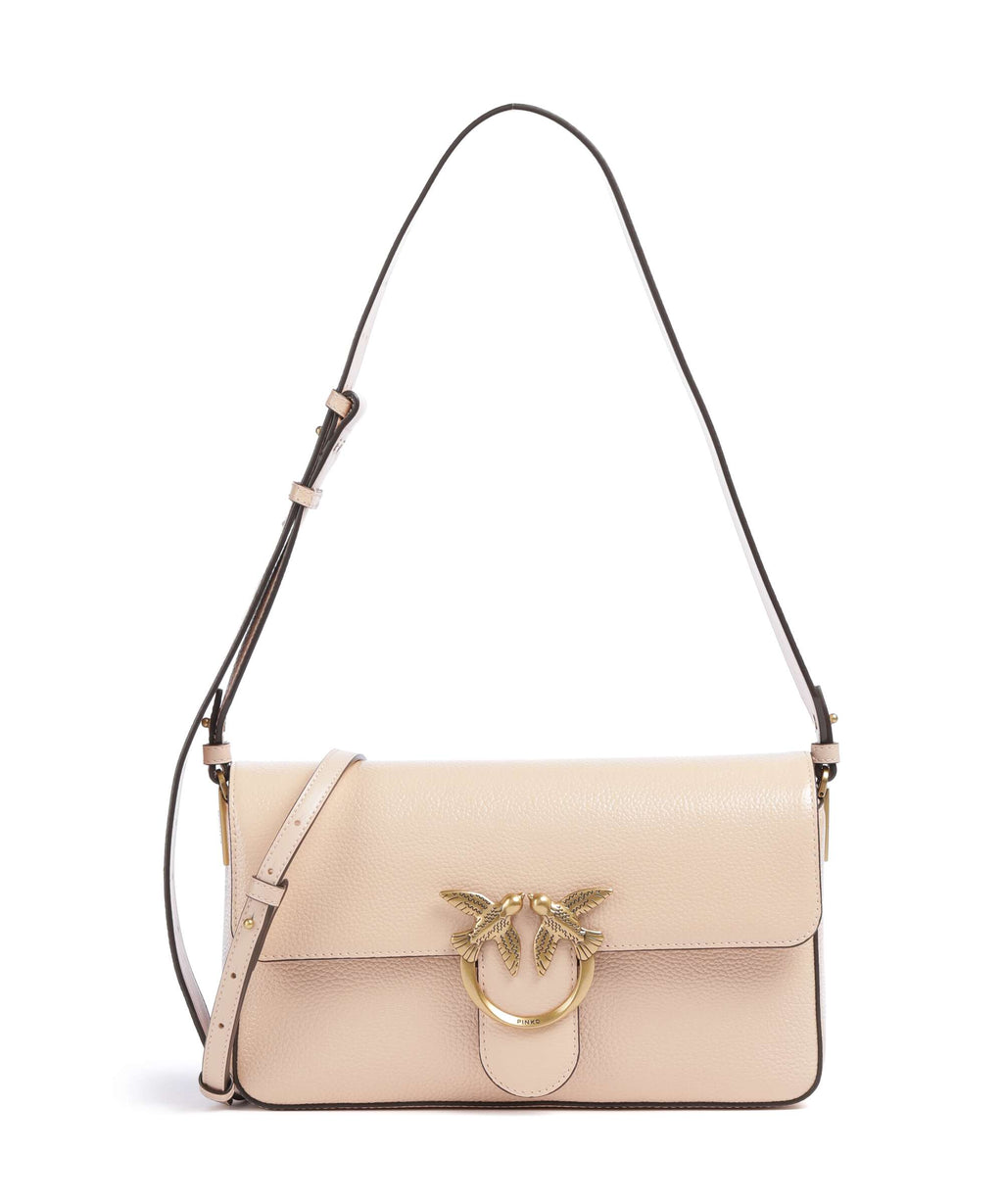 Pinko Shoulder Bag – Light Pink / Antique Gold 1