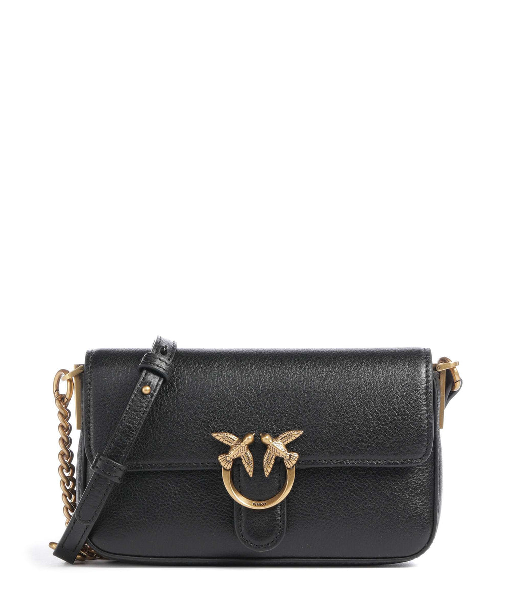 Pinko Crossbody Bag – Black / Antique Gold 1
